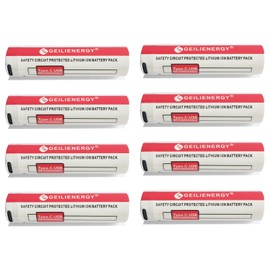 XUNTU 3.7V USB Rechargeable Li-ion Battery Compatible for SL-B26 Streamlight 22104 (8 Count) with Data Cable