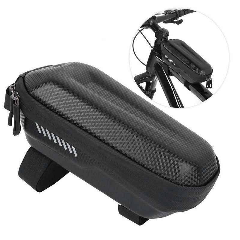 Hardshell Bicycle Mountain Bike Bag Front Beam Pipe Waterproof Saddle
