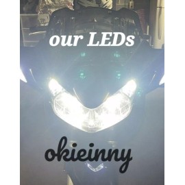 MHK Lighting Products  Ultra Bright LED Headlight Bulbs Pair for Kawasaki Brute Force 650 2006-2013