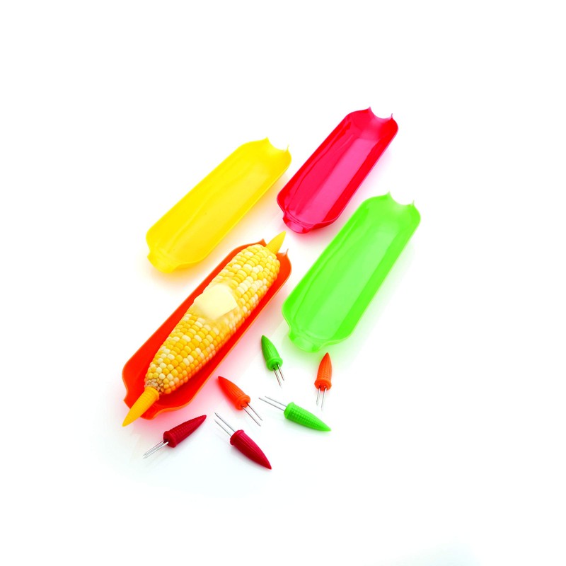 Farberware Juego de caja de alimentación saludable, 12 piezas, rojo,