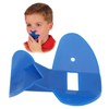 Kids Nose Flute, Plastic Flute Dark Blue Nose Training Whistle