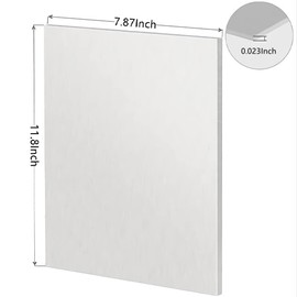 JWCBDY 304 Stainless Steel Sheet,Mirror Surface Polishing Finish, Metal raw Materials-200X300MM Thick:0.6mm