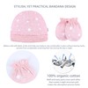 DOKMA Organic Cotton Baby Mittens and Caps Set with Cute