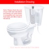 Dual Flush Toilet Kit Plastic Adjustable Top Push Button Toilet
