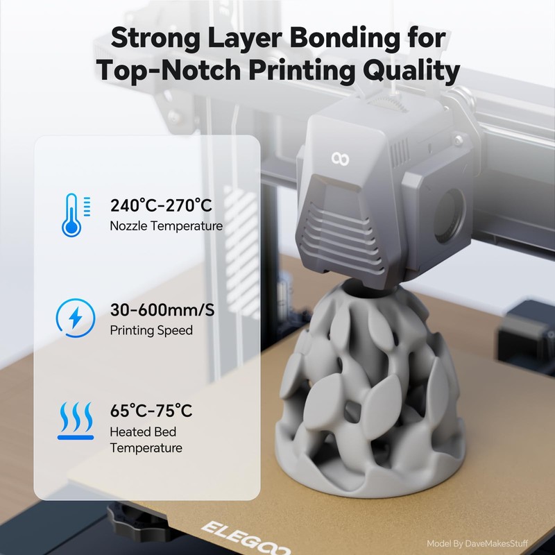 DEEPLEE Rapid PETG Filament 1.75mm, High Speed PETG 3D Printer