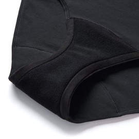 Thinx for All Period Underwear, Everyday Comfort Hi-Waist, Holds Up to Regular 12 Tampons, FSA HSA Approved Period Panties, Leakproof, Reusable & Controls Odor, Black, 2 Pack, 3X