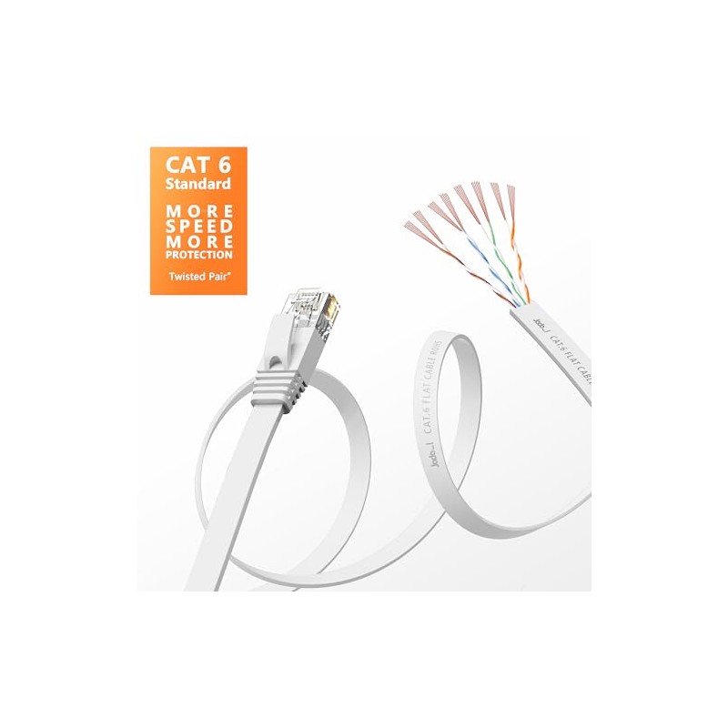 Cable Ethernet Cat 6 de 15 pies, para exteriores e
