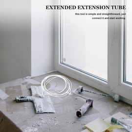 HOMSFOU 3pcs Foam Hose Epoxy Applicator Tool Epoxy Mixing Nozzle Tip with Tube Foam for Hose Epoxy Sprayer Foam Tube Spray Foam Extended Tube Foam Spray for Holes Spray Foam Tube Plastic