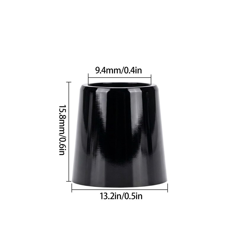 Lunarthos 12 Pack Solid Black Golf Iron Ferrules for .355