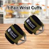J Bryant Fitness Wrist Straps with Hooks for Weightlifting, Strength