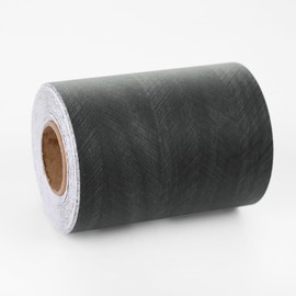 Wallercity Black Wood Wallpaper Peel and Stick Wooded Stripes Border Stickers Countertops Contact Paper Self Adhesive Wall Paper for Bathroom Glass Waterproof Border Vinyl Stickers 3.94" x 394''