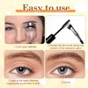 4 Pack Fan Brush for Mascara, Folding Angle Mascara Brush
