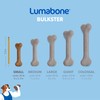 Lumabone Bulkster Durable Chew Toy for Aggressive Chewers, Real Bacon,