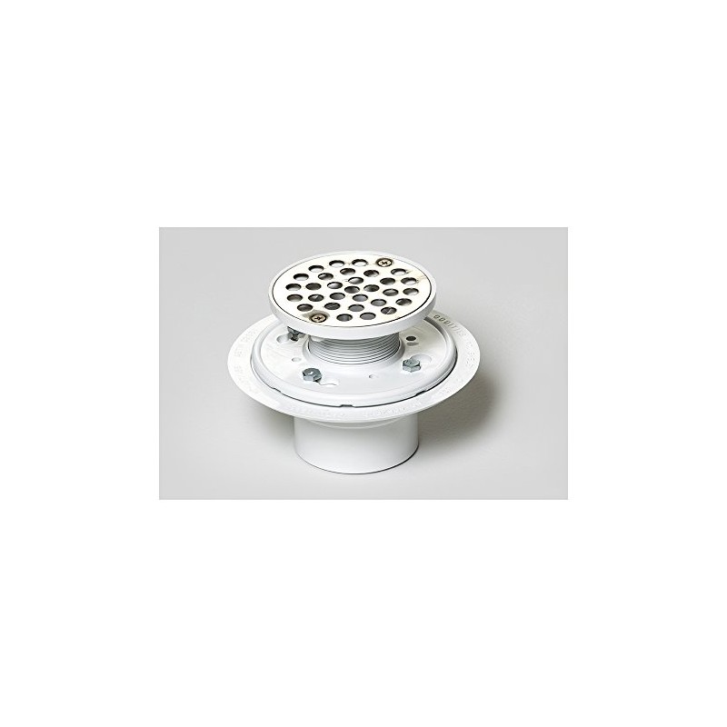 Plastic Oddities No Caulk Low Profile Bolt Down Shower Drain;
