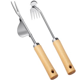 BOOLOOEN Hand Unkrebswerkzeug, Edelstahl 2 -PCs Unkrautstromwerkzeug für Garten und Bauernhof, Unkrautwerkzeug für Gartenarbeit, Garten Unkraut, Unkrautzielwerkzeug, Unkraut -Puller -Werkzeug