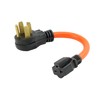 AC WORKS 30 Amp 4-Prong Dryer Wall Outlet Adapter (To