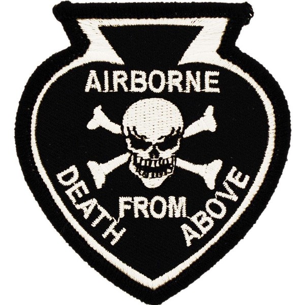Airborne Death from Above Spade & Skull Patch 3"