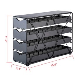 Flagship for Nespresso Pod Holder Drawer Large Mullti Tier Coffee Pod Holder Vertuo (4 Tier (80Pods Capacity))