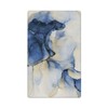 Navy Blue Marble 1 Gang Wall Plate Single Blank Light