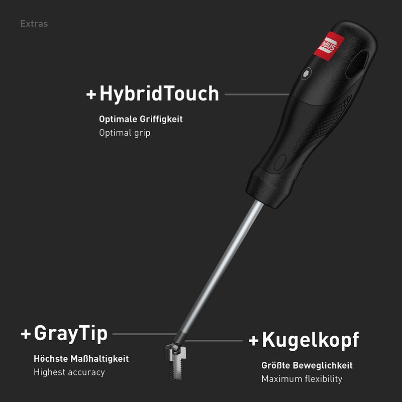 INBUS® 79863 Screwdriver Set 6-Piece 2.5-8 mm with Ball Head