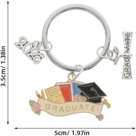 PACKOVE 5 Llavero de Birrete de Graduación 2026 - Llaveros de Recuerdo para Graduados de Universidad Y Secundaria - Accesorios para Fiesta Y Decoración de Graduación