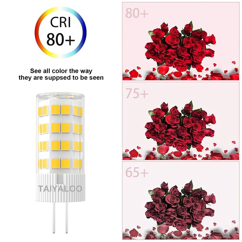 TAIYALOO G4 LED Bulb 5W 4000K Natural White 12V AC/DC
