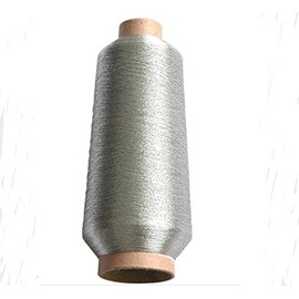 Sparkle Metallic Threads Machine Embroidery - 5000 Yards per roll (Silver Color)