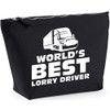 Hippowarehouse World's best lorry driverprinted make up cosmetic wash bag