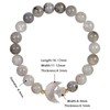 mookaitedecor Moon & Star Charm Labradorite Healing Crystal Beads Bracelet