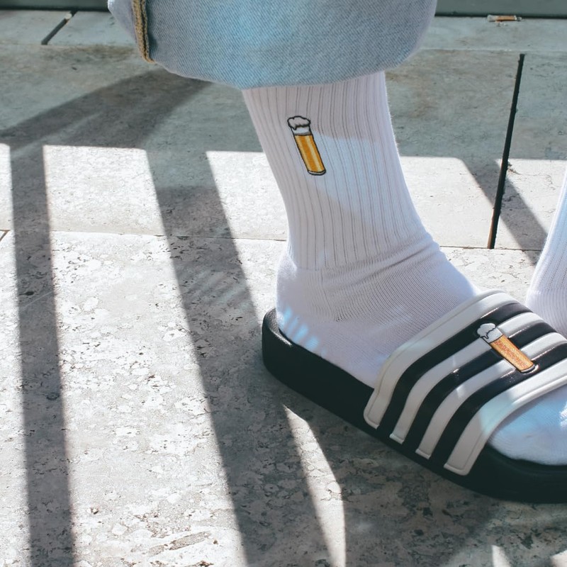 koelnistkool 0.2L Kölsch Socks, White, 42