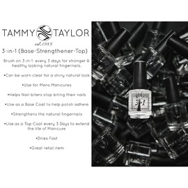 Tammy Taylor 3-in-1 Nail Hardener | Nail Strengthening Formula for Stronger & Healthier Nails