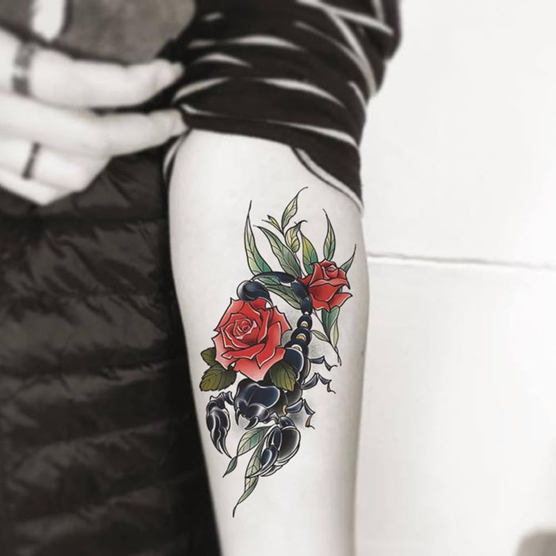 Oottati 15 Sheets Small Cute Hand Arm Temporary Tattoo Stickers