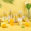 AimFun 50 Pcs Lemon Plastic Cups Summer 12 oz Party