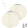 Lunartec Solar Garden Lantern: Set of 2 Solar LED Lanterns,