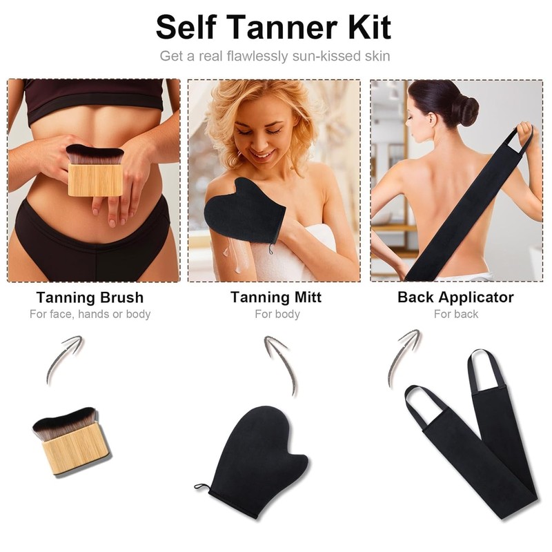 3 in 1 Self Tanning Mitt Self Tanner Mitt Self
