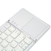 Foldable Bluetooth Keyboard 63 Keys Metal Ultra Thin Mini Folding