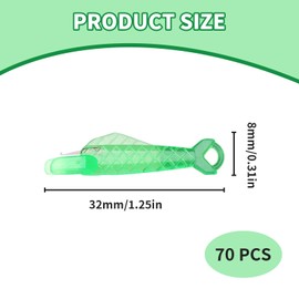 LFCFBH 70 PCS Upgraded Automatic Needle Threaders, Fish Mouth Sewing Machine Needle Threaders Hand Sewing