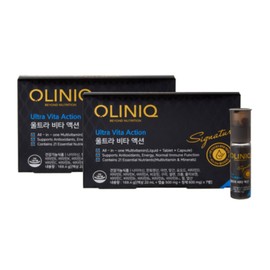 OLINIQ 울트라 비타액션 14병 (7병x2box) /액상+정제+캡슐 올인원 멀티비타민 OLINIQ Ultra Vita Action 14 Bottles (7 Bottles x 2 Box) / Liquid + Tablet + Capsule All-in-One Multivitamin