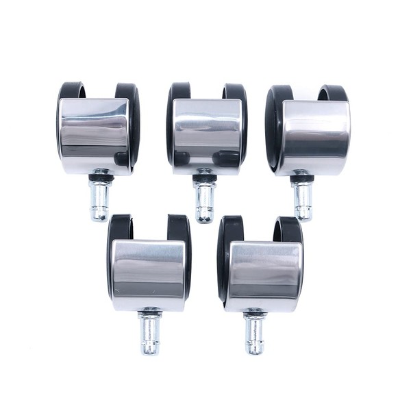 Namvo Office Chair Caster, Set of 5 Polyurethane Replacement Castors