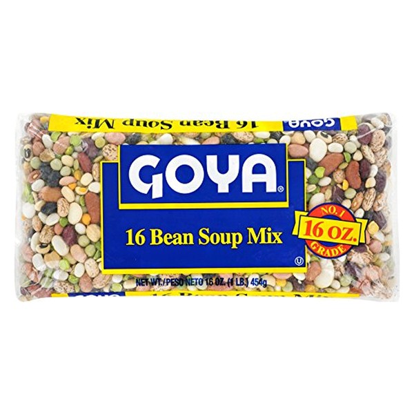 Goya 16 Bean Soup Mix No. 1 Grade, 14 oz, 1 bag