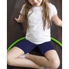 Auranso - Pantalones cortos de bicicleta para niñas, transpirables y
