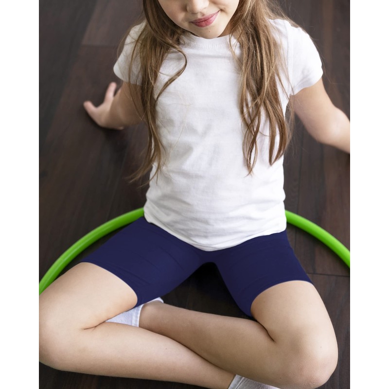 Auranso - Pantalones cortos de bicicleta para niñas, transpirables y