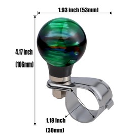 Padaodao Car Turning Spinners, Steering Wheel Booster Driving Suicide Knob Fit for Most Manual Automotive Tractors Trucks SUVs, Green