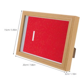 Toddmomy Medal Photo Frame Medal Shadow Case Pin Collection Display Frame Race Medal Display Desktop Picture Frame Soccer Medal Holder Wooden Display Frame Medal Frame Display Khaki