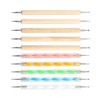 QWORK 10PCS Dotting Tools Set for Nail Art, Embossing Pattern