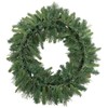 Pre-Lit Battery Operated Mossy Cashmere Pine Artificial Christmas Wreath -