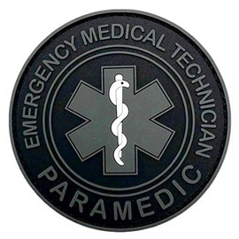 Miltacusa EMT Paramedic Emergency Medical Technician Patch - PVC Rubber - 3.0 inch - Hook Fastener