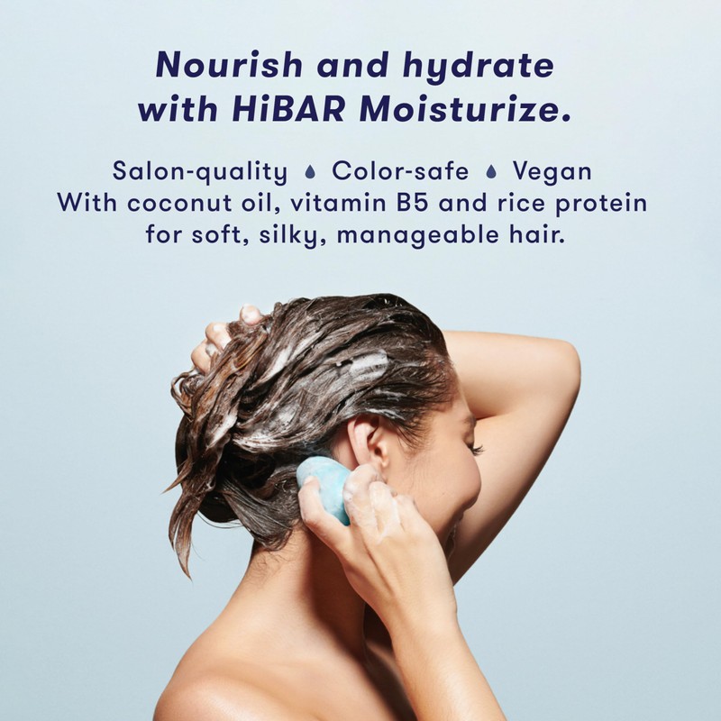 HIBAR - Moisturize Shampoo Bar - For Dry, Frizzy Hair