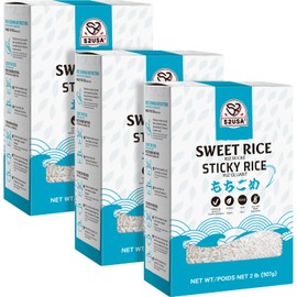 52USA Sweet Sticky Rice 2 Pound (Pack of 3), Premium Glutinous Rice 96 Ounce (2721g), Gluten-Free, Vegan, All Natural, White Rice, Rich in Fibers and Minerals