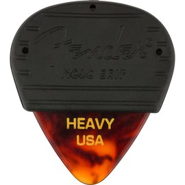 Fender® MOJO GRIP PICKS - 3 PACK - CELLULOID TORTOISE 351 - HEAVY Guitar Plectrums - Thickness: Heavy - Colour: Tortoise